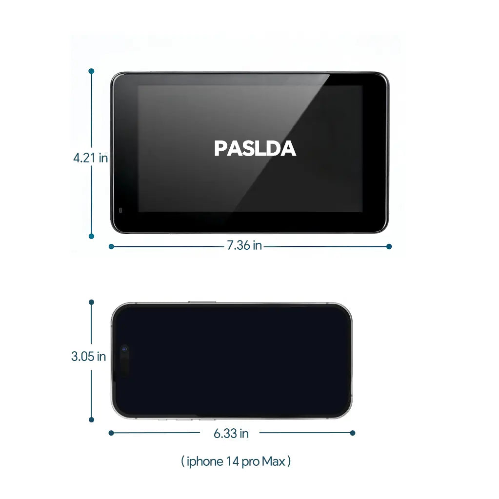【PASLDA】2026 Upgraded Wireless Carplay Screen for Andriod & Iphone : the Ultimate Portable Car Play Adapter for Seamless In-Car Entertainment