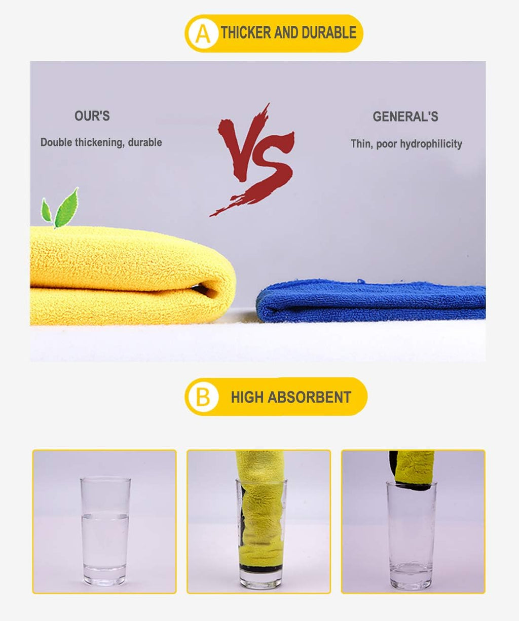 Toallas De Microfibra Para Autos Toalla Secado Autos Extra Gruesa Toallas Trapos